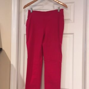 Pink ankle length pants